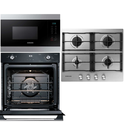 Combo Gas Horno Gas Electrolux Anafe Gas Samsung y Microondas Samsung