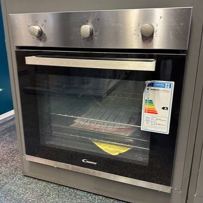 Horno eléctrico Candy negro con panel digital y puerta de vidrio templado