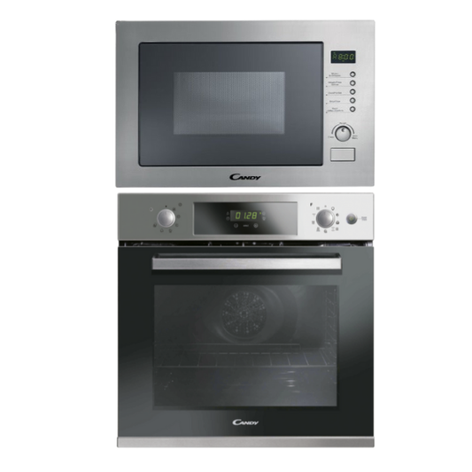 Horno Auto limpiante con Vapor + Microondas empotrable Candy