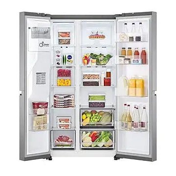 Heladera Side by Side Inverter LG 591L Dispenser de Agua  y Hielo