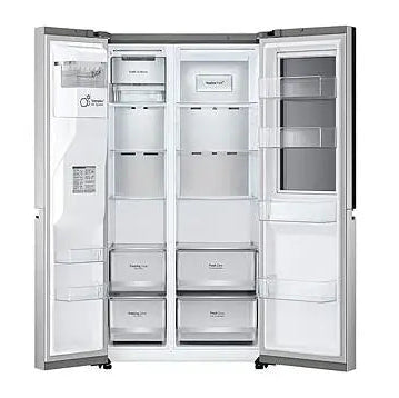 Heladera LG InstaView 570 lts Inverter con fábrica de hielo GS66SXSC