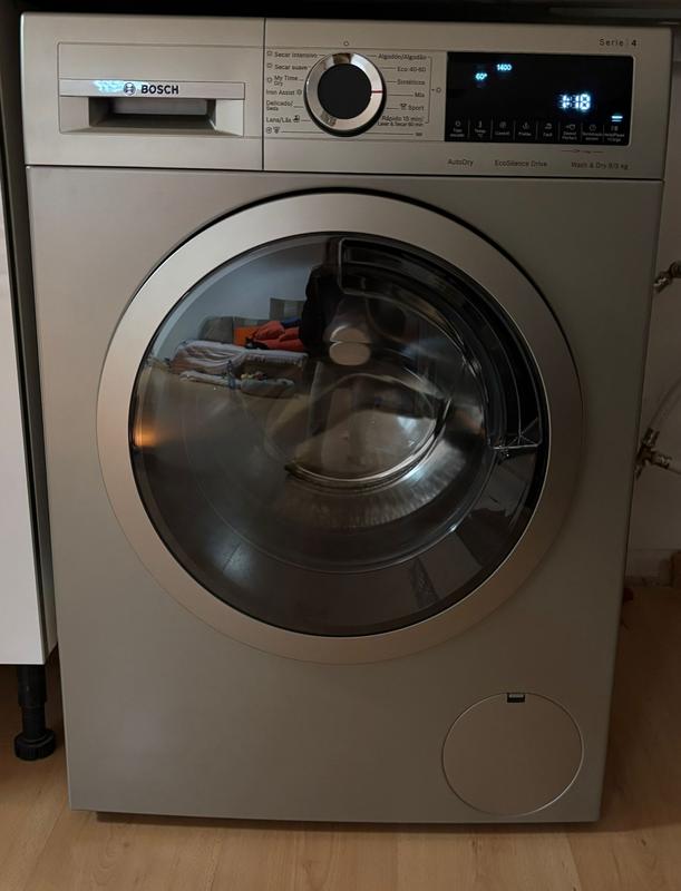 Lavasecarropas Bosch WNA1341XES 9/5 kg | 1400 RPM Gris con Iron Assist y Auto Dry