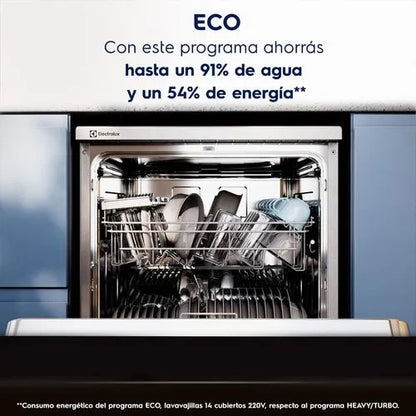 Lavavajillas Electrolux LS14E 14 Cubiertos | Programa Rápido y Eco