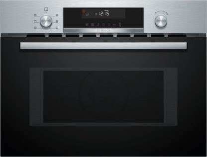 Horno compacto con microondas Bosch CMA585GS1 vista frontal