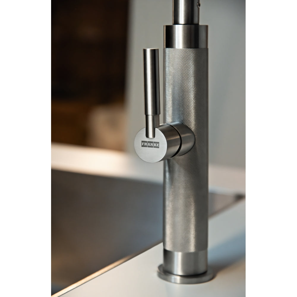 Grifo monocomando Franke acero inoxidable con caño extensible pull out