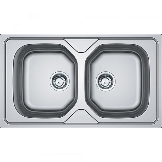 Combo Franke: Bacha Onda Line OLX 620 Acero Inox + Grifo Active L Pull Out Cromo