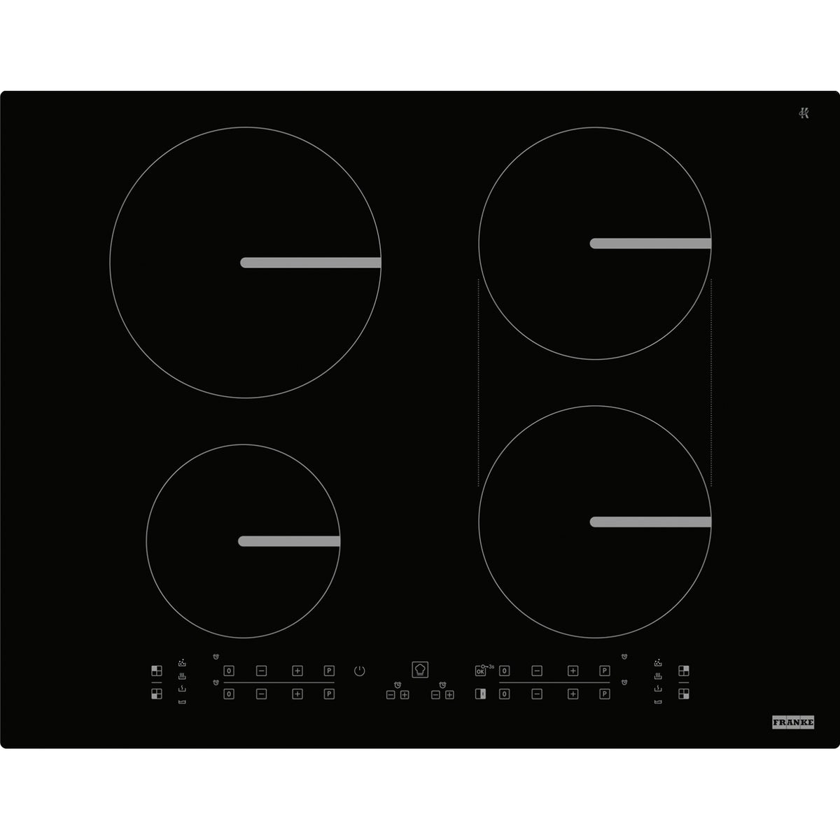 Anafe de inducción Franke Smart FSM 654 I BK cristal negro 60 cm