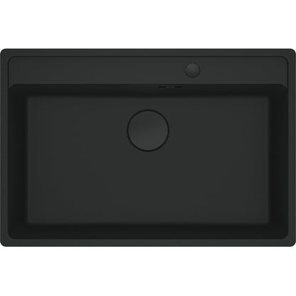 Combo Franke: Bacha Maris Fragranite Negro 76x51 + Grifo Lina Negro