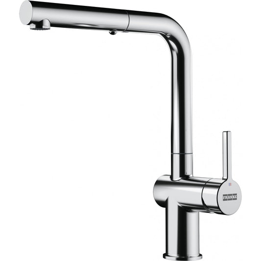 Combo Franke: Bacha Box BXX 210/110 Acero Inox + Grifo Active L Pull Out Cromo