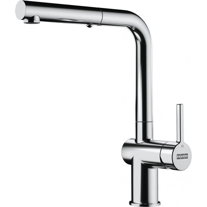 Combo Franke: Bacha Onda Line OLX 620 Acero Inox + Grifo Active L Pull Out Cromo