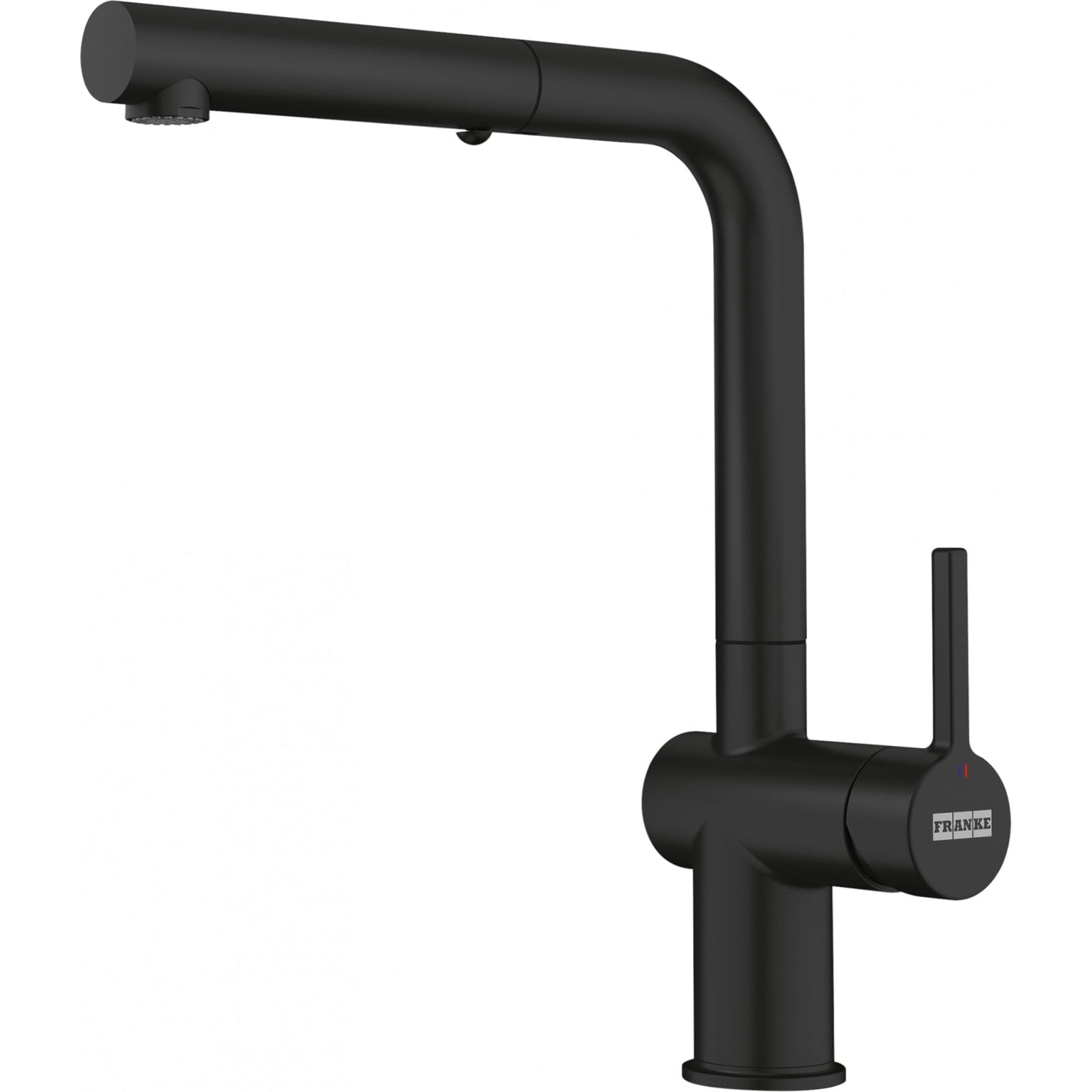 Combo Franke: Bacha Maris Fragranite Negro 76x51 + Grifo Active L Pull Out Negro Mate
