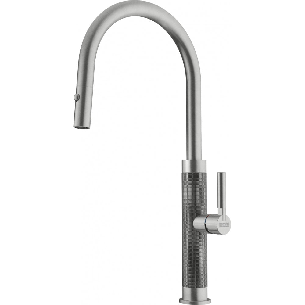 Grifo monocomando Franke acero inoxidable con caño extensible pull out