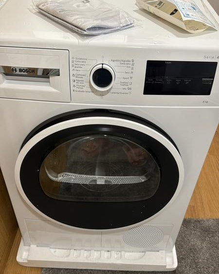 Secarropas Bosch WTR83200ES 8kg | Bomba de Calor Auto Dry Blanco