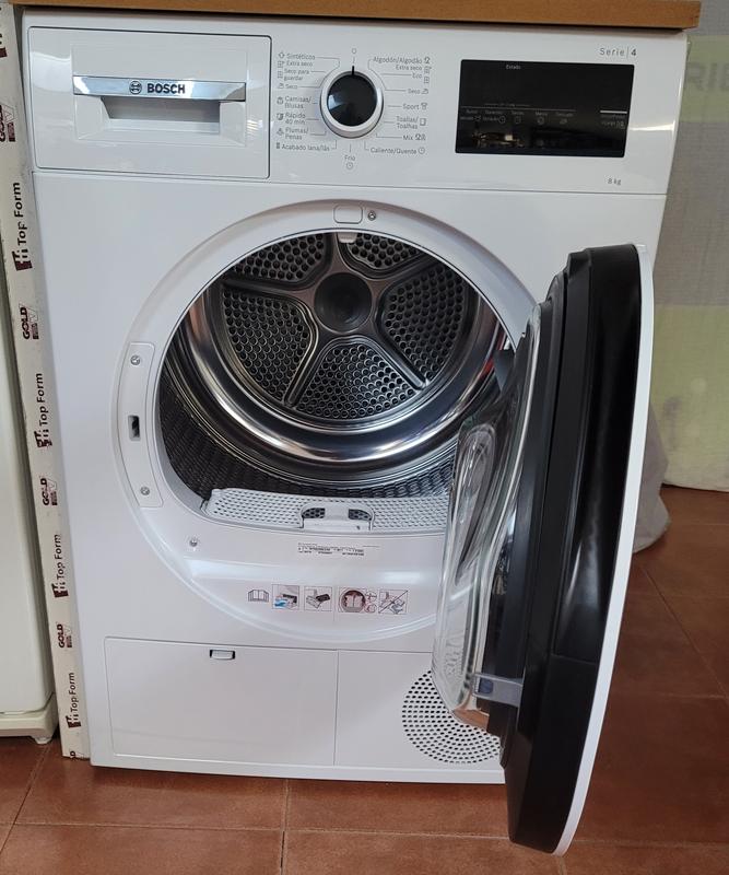 Secarropas Bosch WTR83200ES 8kg | Bomba de Calor Auto Dry Blanco
