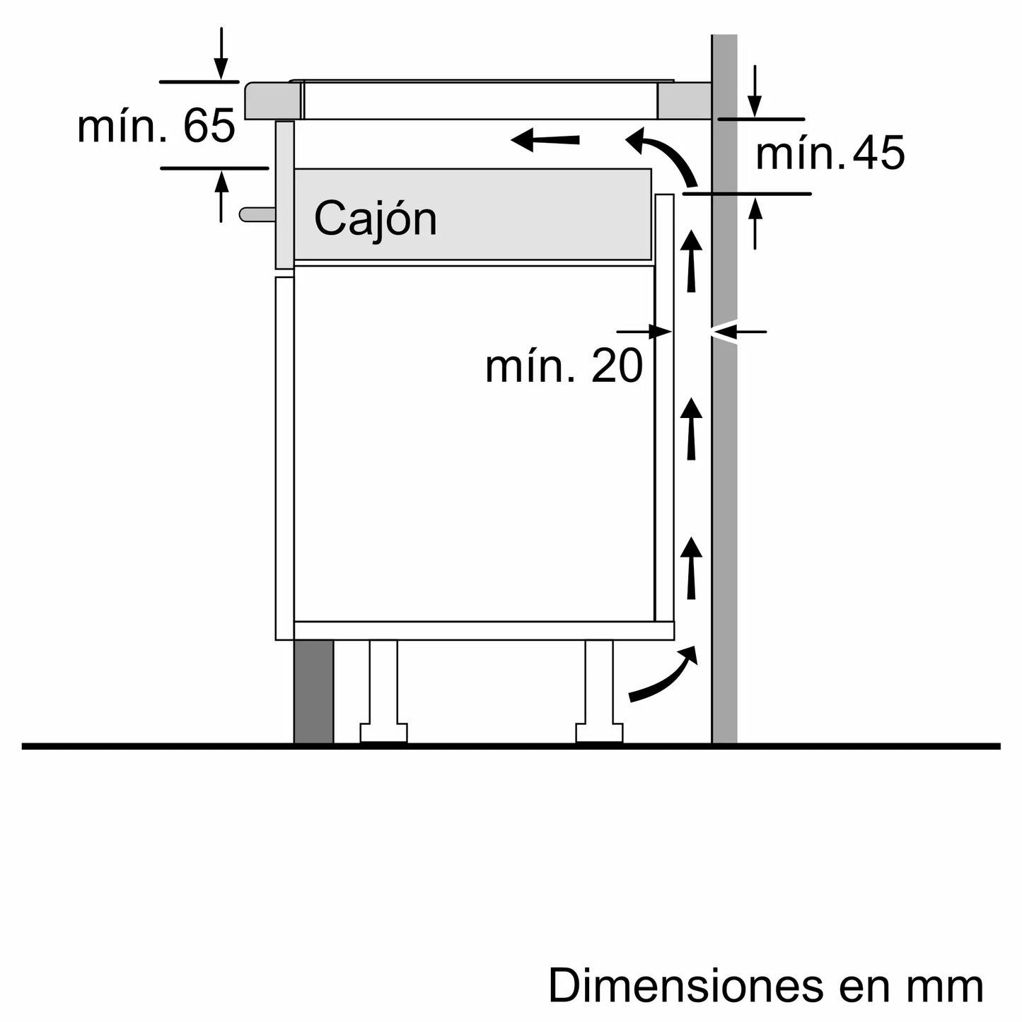 Diagrama técnico de instalación eléctrica del anafe inducción Bosch PIE875HC1E, esquema 2