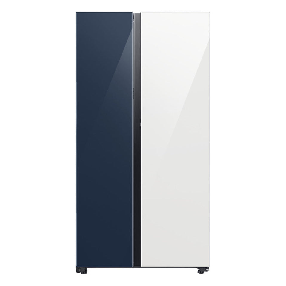Heladera Samsung Bespoke AI Side by Side RS23CB760A41 591L | Clean Navy