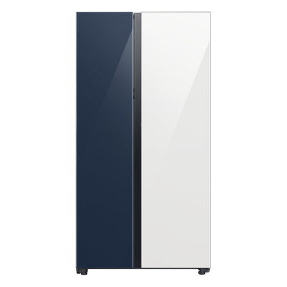 Heladera Samsung Bespoke AI Side by Side RS23CB760A41 591L | Clean Navy