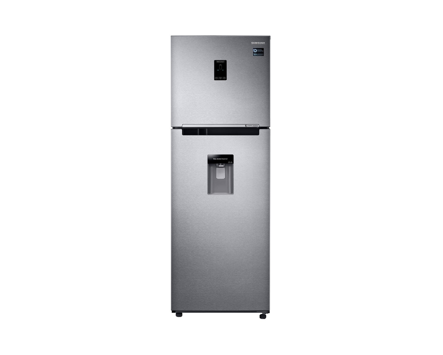 Heladera Samsung RT32K5930SL 330L dispenser silver - frente