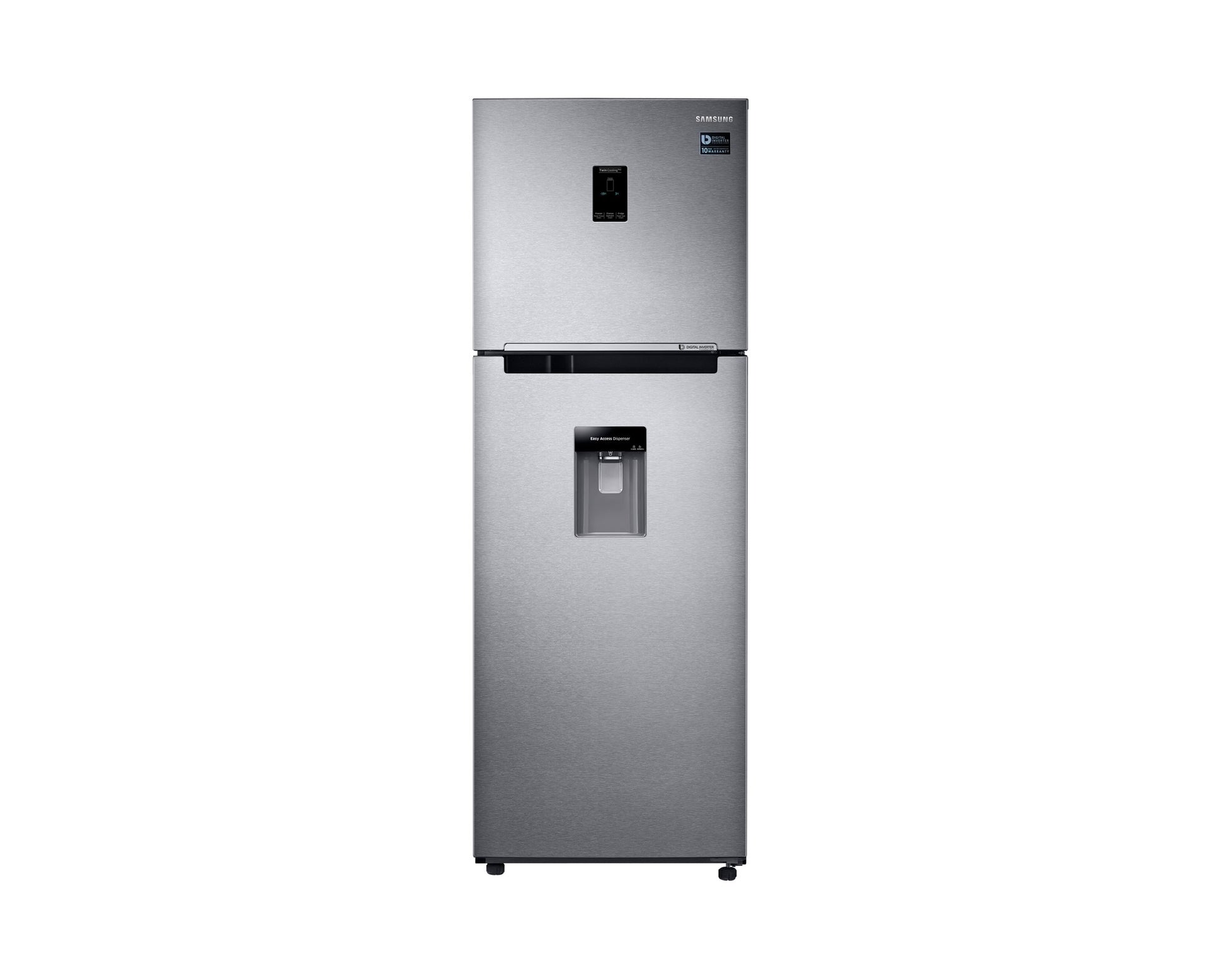 Heladera Samsung RT32K5930SL 330L dispenser silver - frente