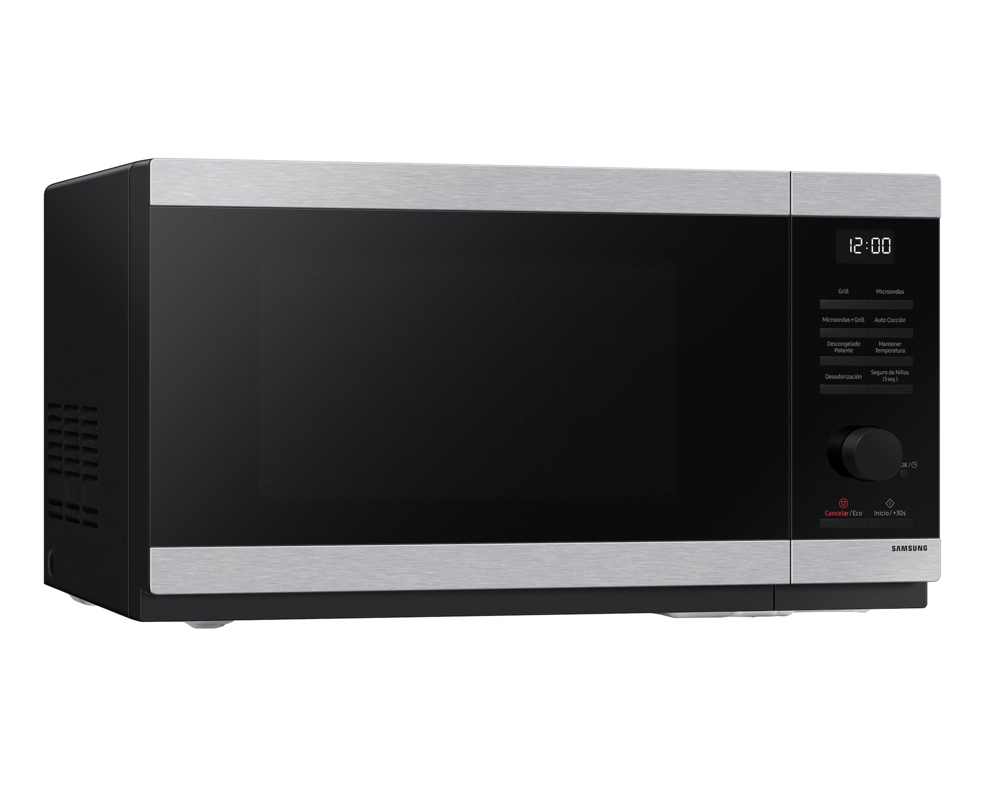 Microondas Samsung Bespoke MG32DG4524AT - puerta abierta