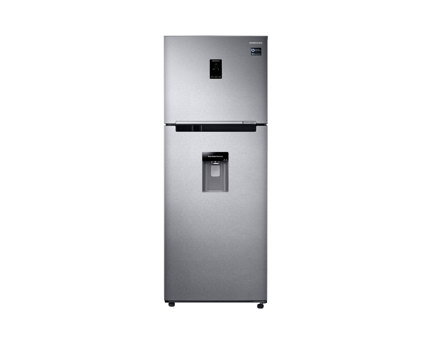 Heladera Samsung RT38K5932SL 396L Twin Cooling dispenser silver - frente