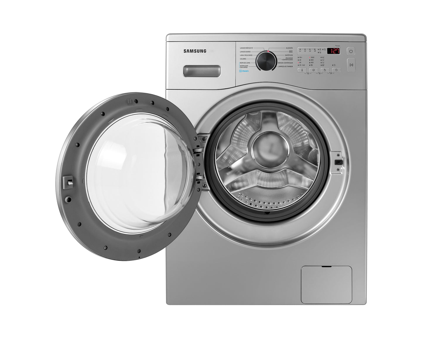 Lavarropas Samsung WW65A40000S 6.5kg carga frontal silver - frente
