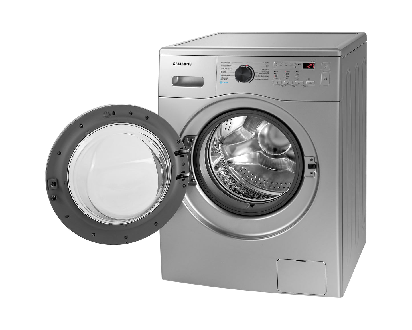 Lavarropas Samsung WW65A40000S silver - perspectiva