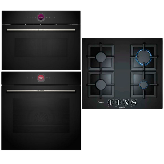 Bosch Serie 8 horno anafe a gas y microondas