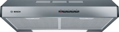 Campana convencional Bosch DUL63CC55 Serie 4 horizontal de 60 cm en acero inoxidable, vista frontal