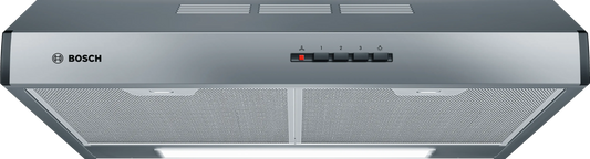 Campana convencional Bosch DUL63CC55 Serie 4 horizontal de 60 cm en acero inoxidable, vista frontal