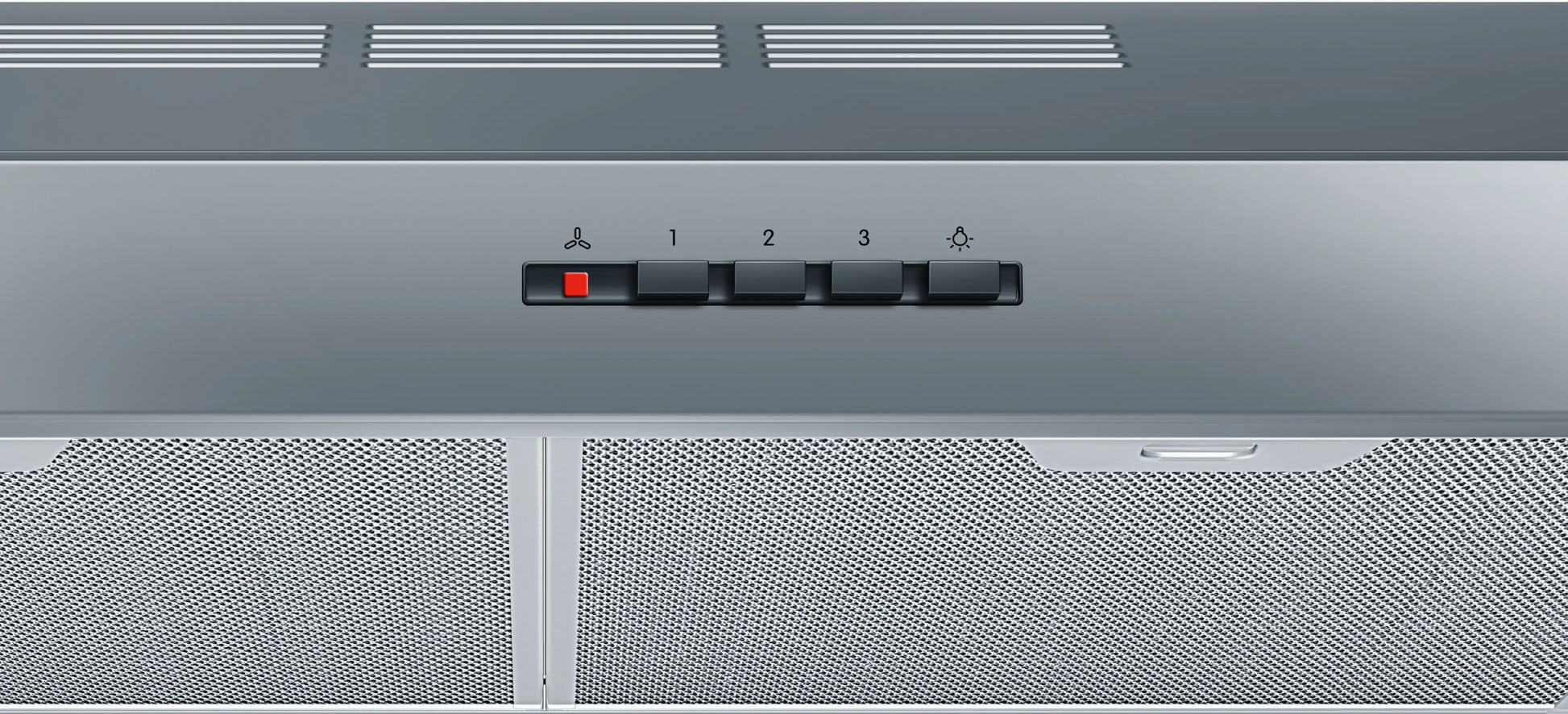 Detalle de controles e iluminación LED de la campana Bosch DUL63CC55