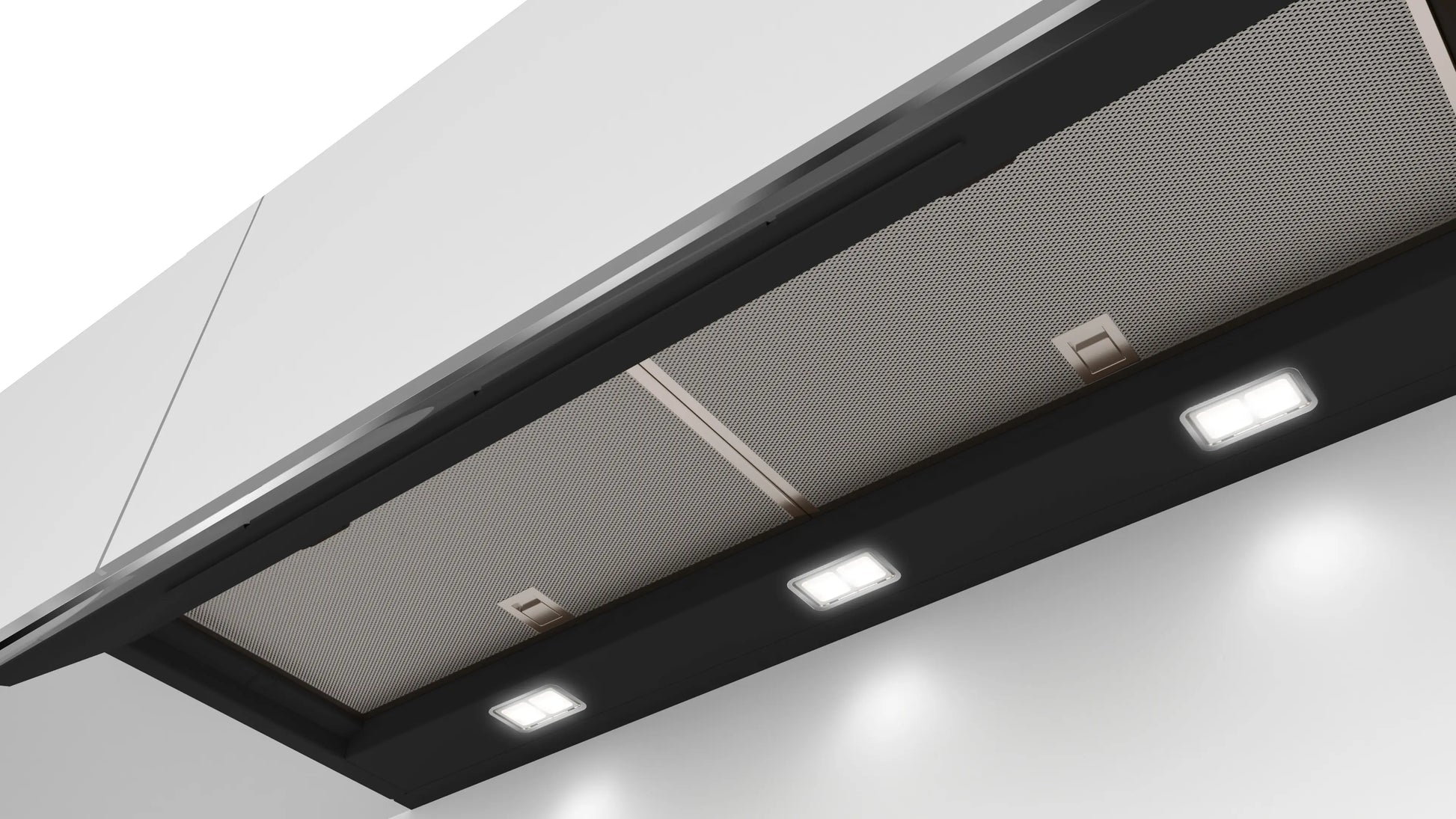 Campana Bosch DBB97AM60 mostrando el almacenamiento adicional integrado