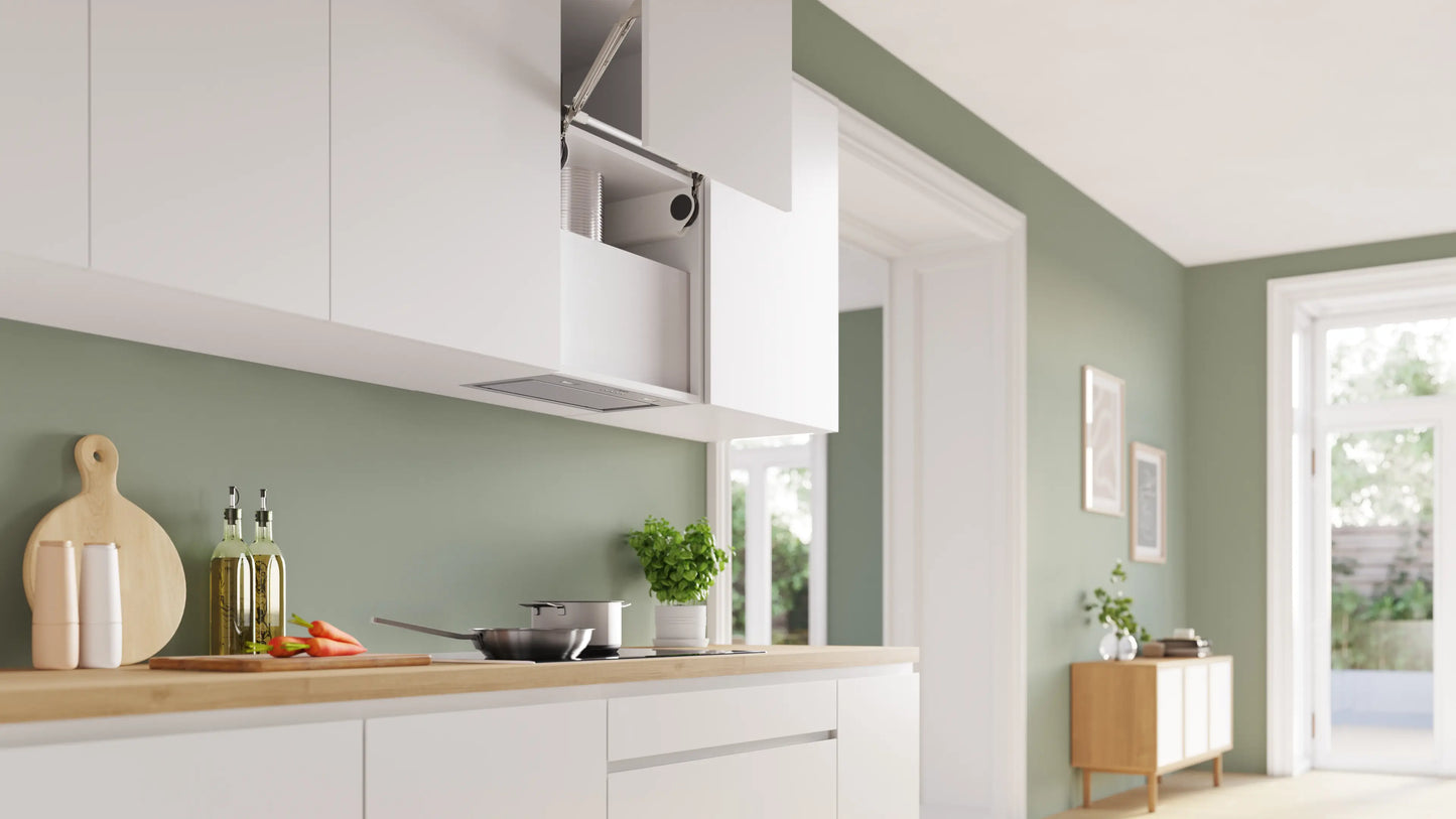 Detalle del panel de control de la campana integrable Bosch DLN56AC50