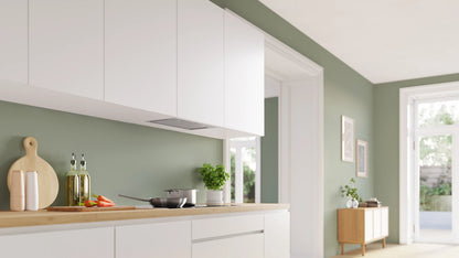 Campana Bosch DLN56AC50 instalada dentro del mueble de cocina mostrando diseño integrable