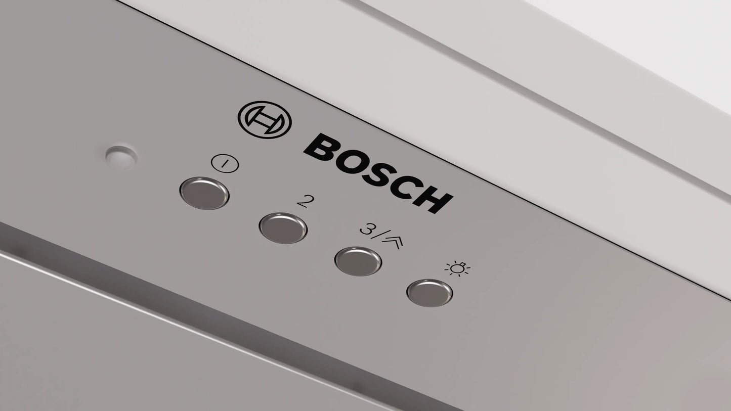 Vista lateral de la campana Bosch DLN56AC50 con perfil bajo