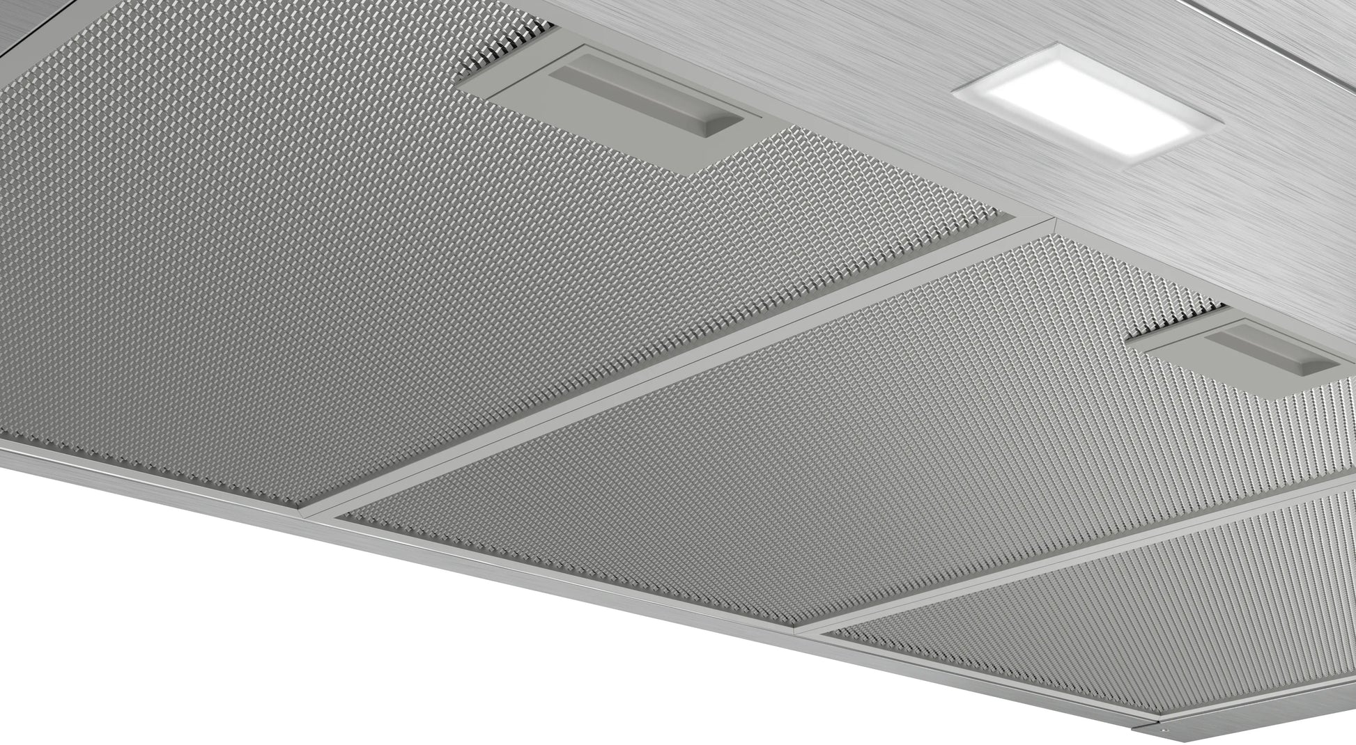 Detalle del panel de control de la campana Bosch DWB96BC50 90 cm