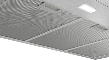 Detalle del panel de control de la campana Bosch DWB96BC50 90 cm