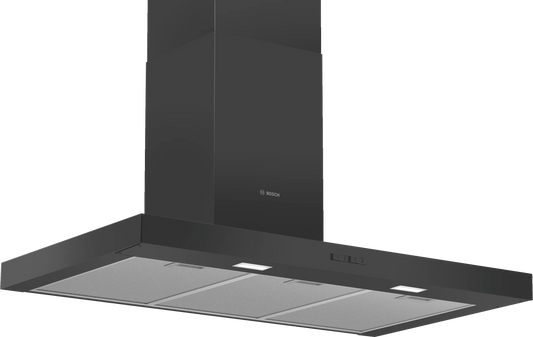 Campana decorativa de pared Bosch DWB96BC60 Serie 2 de 90 cm en color negro, vista frontal