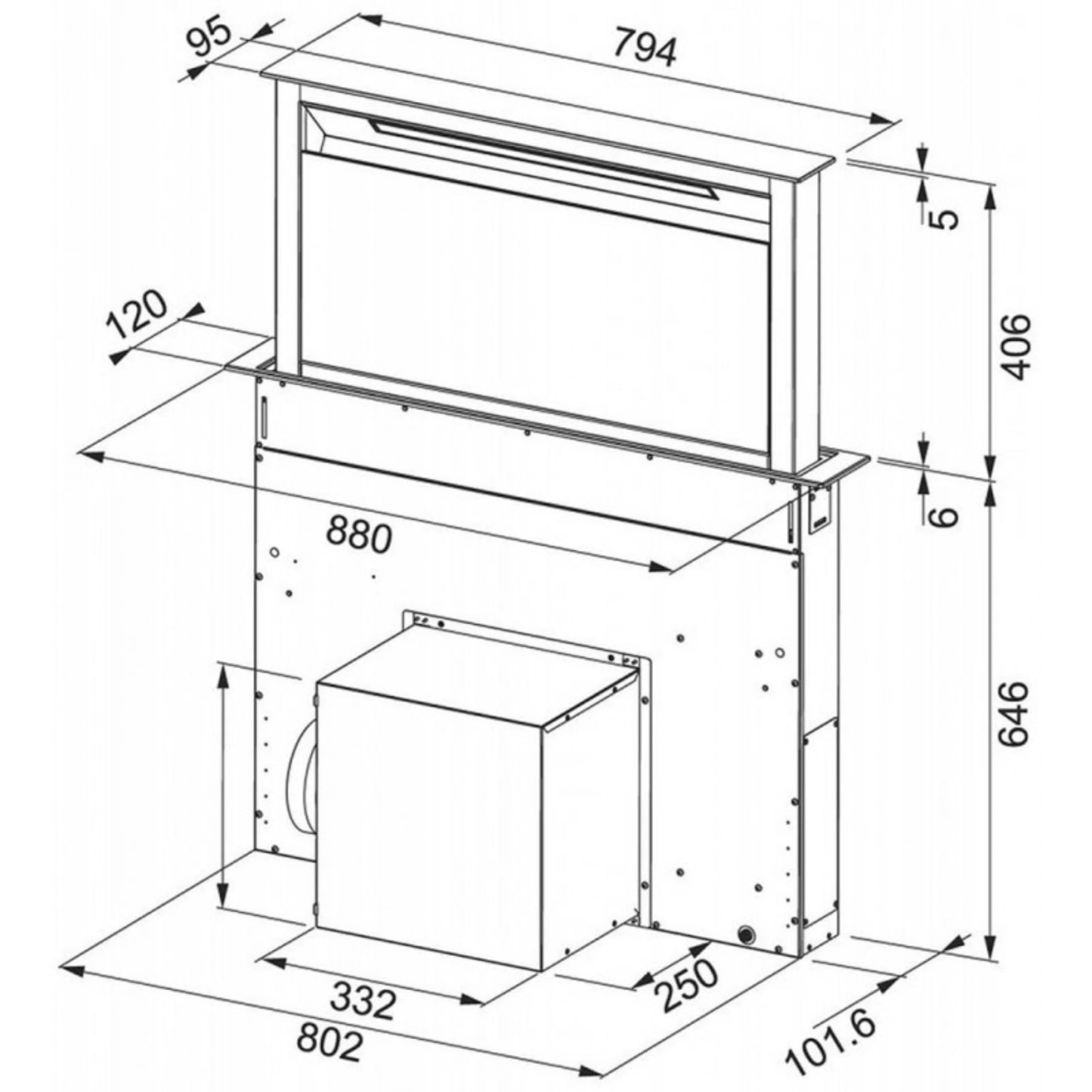 El extractor de mesada que todos quieren Franke Downdraft