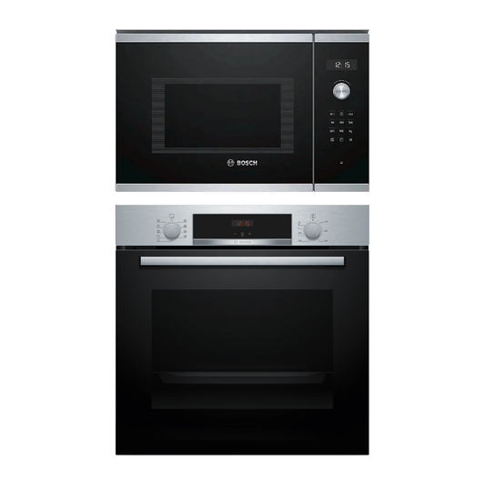 Combo Bosch: Horno Serie 4 HBA514ES3 + Microondas BEL554MS0