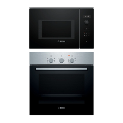 Combo Bosch: Horno HBF011BR0 + Microondas Serie 6 BEL554MB0 Negro