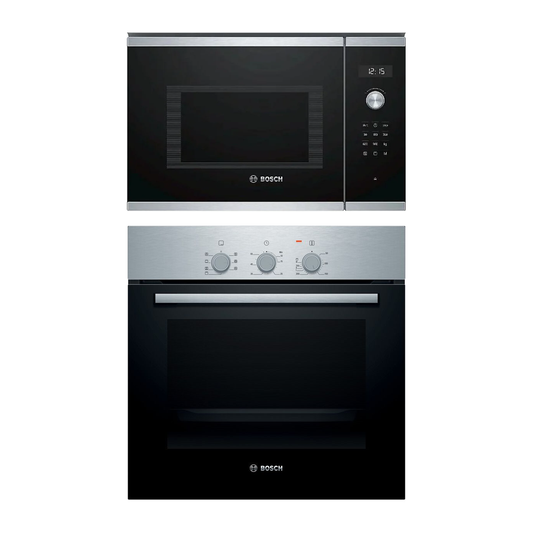 Combo Bosch: Horno HBF011BR0 + Microondas BEL554MS0