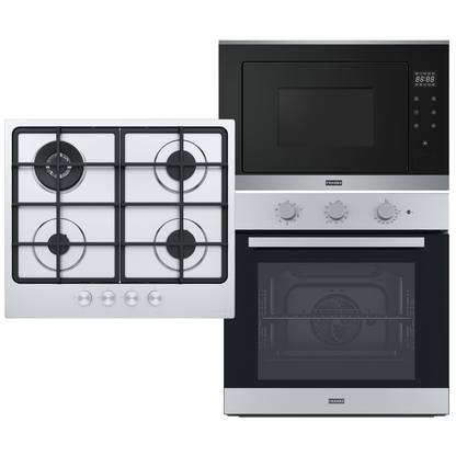 Combo Franke Horno extra grande con limpieza a vapor Anafe y Microondas