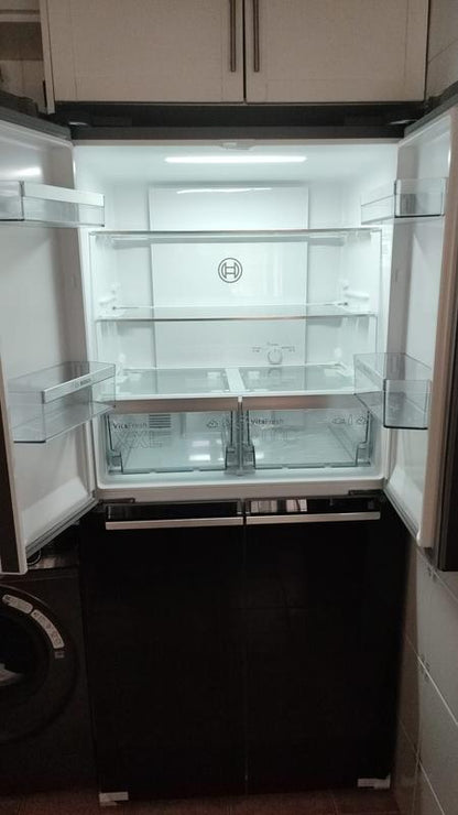 Heladera Multipuerta Bosch KMC85LBEA Serie 4 No Frost Negro 547L | Puertas de Cristal
