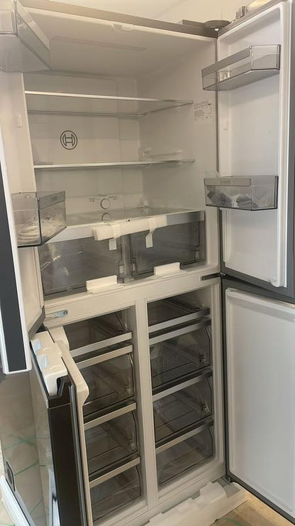 Heladera Multipuerta Bosch KMC85LBEA Serie 4 No Frost Negro 547L | Puertas de Cristal