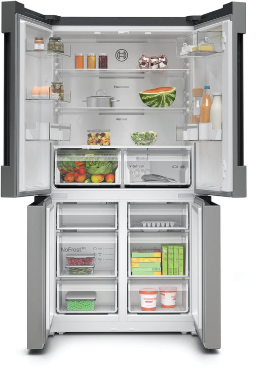 Heladera Bosch Multi Door KFN96VPEA Serie 4 — 605 Litros, Total No Frost, Acero Antihuellas