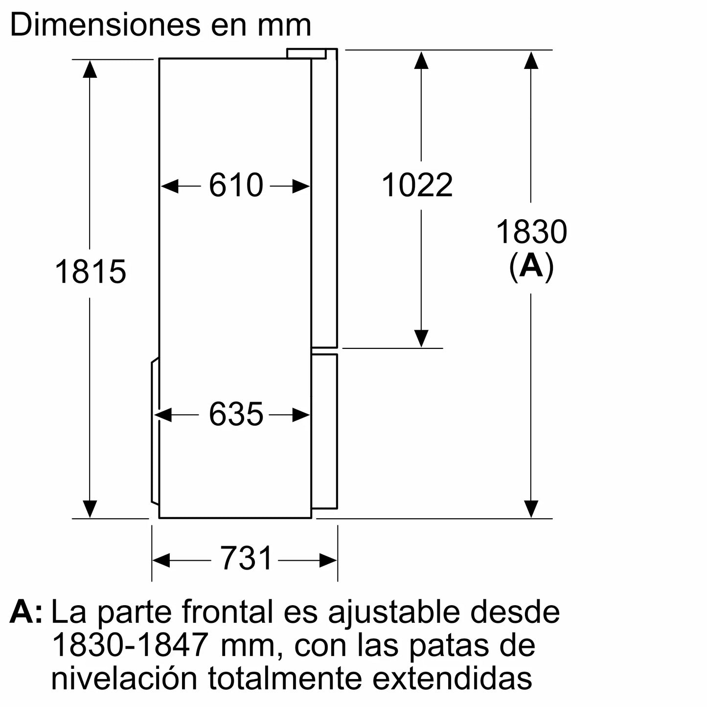 Heladera Bosch Multi Door KFN96VPEA Serie 4 — 605 Litros, Total No Frost, Acero Antihuellas