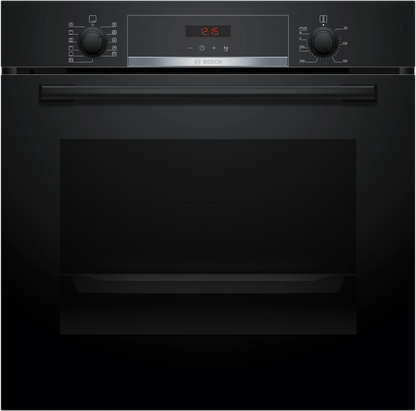 Horno pirolítico Bosch Serie 4 negro empotrado con anafe a gas de 90 cm integrado