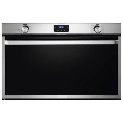 Horno empotrable Candy acero inoxidable con puerta de vidrio y panel de control digital