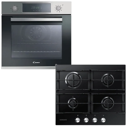 El Mejor combo Relación Precio con Anafe Negro Samsung + horno Candy